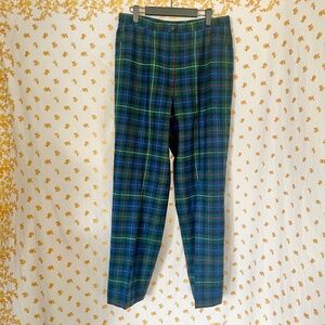 Vintage Pendleton Wool Pants – Authentic Smith Tartan – 1970s 1980s – Size 14 Li